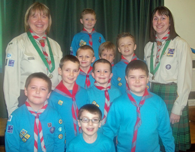 Heather & Morag with 35th Glasgow Beavers