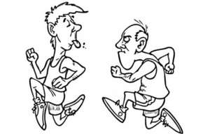 funny_runners_coloring_page_1